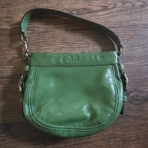 Authentic Coach Line Green Zoe Top Handle Bag